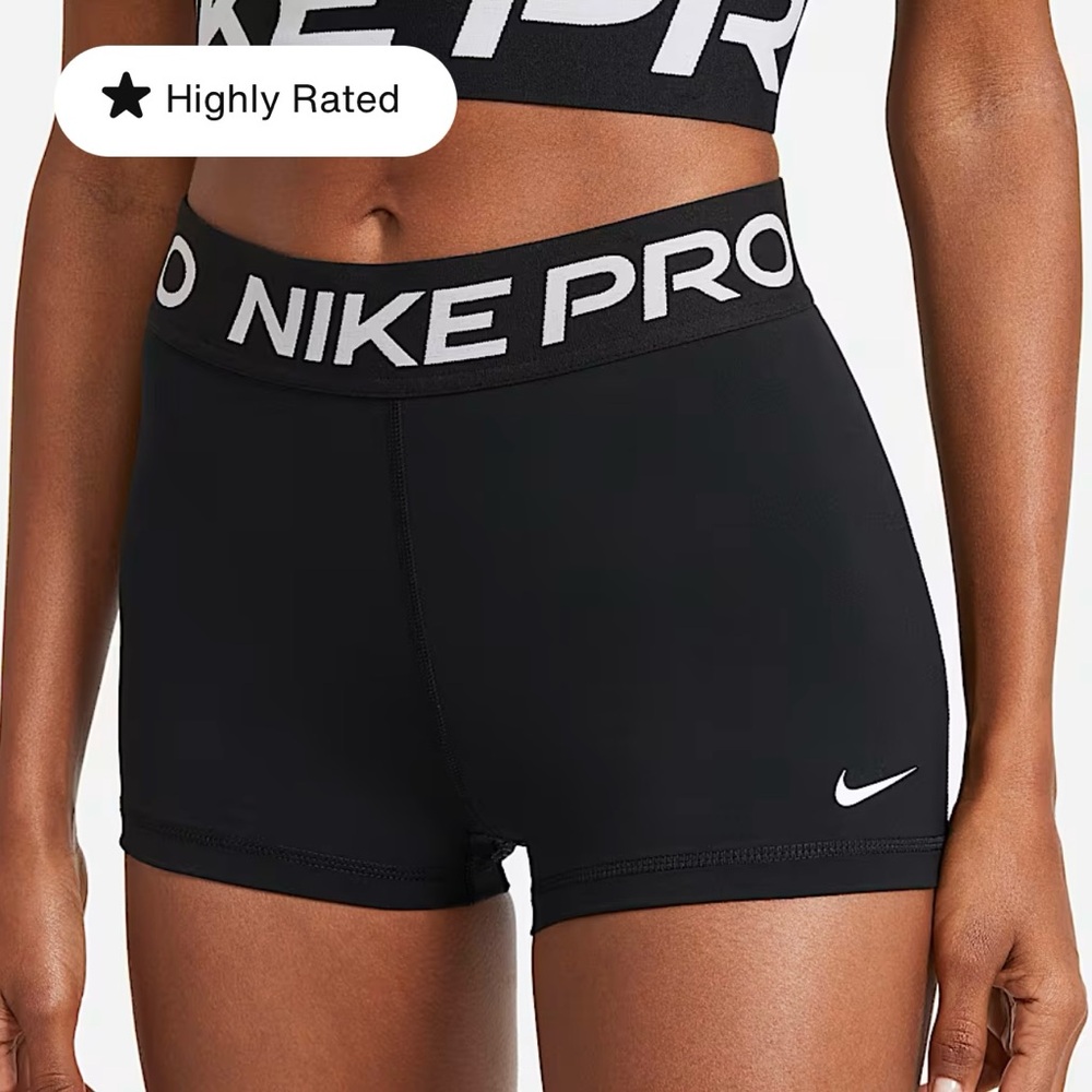 Nike Pro Women's 3” Shorts (Black)